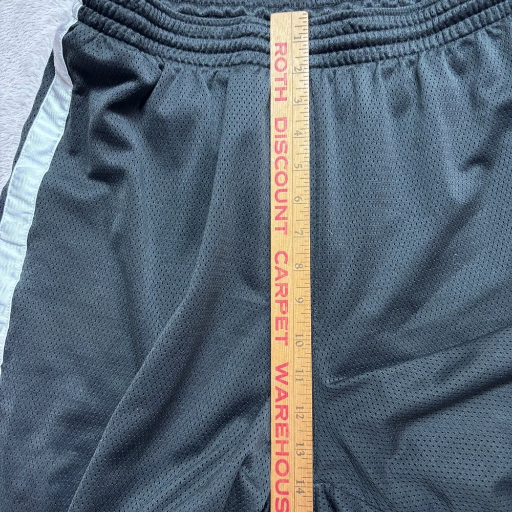 Y2K Nike Mens XXL 2XL Basketball Shorts Black White Dazzle Mesh Athletic